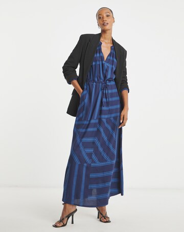 Long Sleeve Printed Maxi Dress