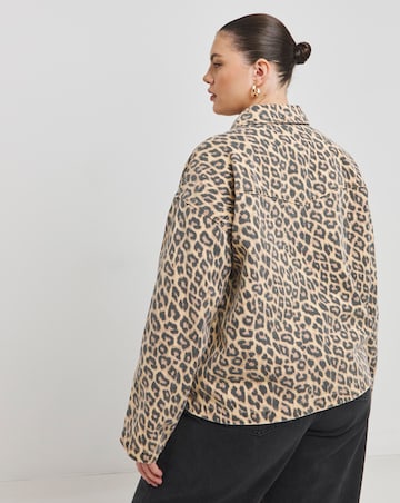 Leopard Print Boxy Jacket