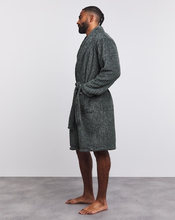 Marl Clipped Dressing Gown