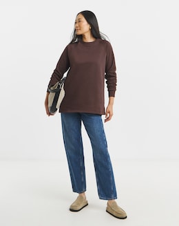 Chocolate Classic Longline Sweatshirt