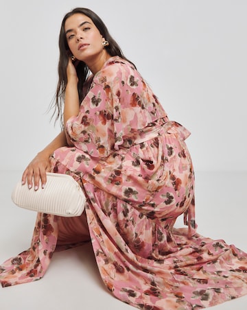 Lovedrobe Blush Asymmetric Seam Maxi Dress