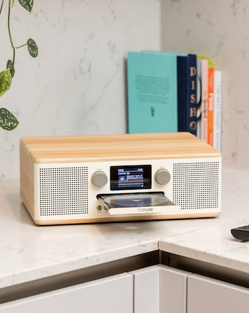 Pure Classic C D6 CD Player & Digital Radio White/Oak