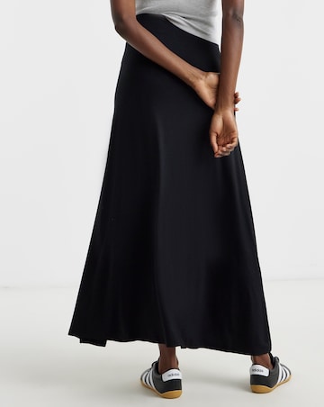 Black Jersey Maxi Skirt