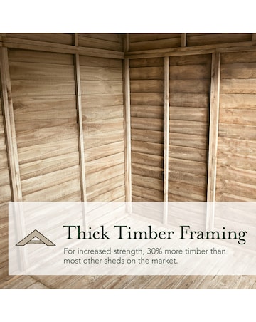 Forest 4LIFE Pent Shed 6x4 - No Windows - Double Door (Home Delivery)