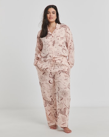 Celestial Soft Cotton Muslin Button Through Pyjama Set