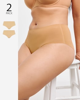 Sloggi 2Pack Zero One Midi Knickers Cognac