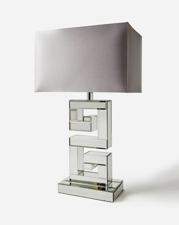 Joanna Hope Greek Key Mirrored Table Lamp