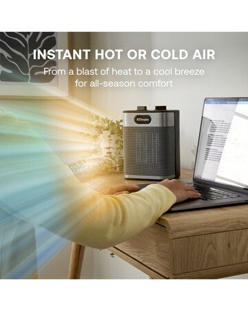 Dimplex Black Midi Essentials Fan Heater and Cooling Fan-Black
