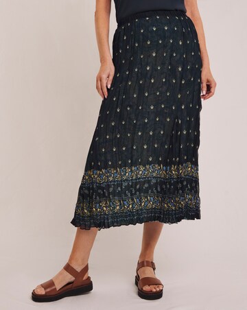 Julipa Printed Crinkle Reversible Skirt
