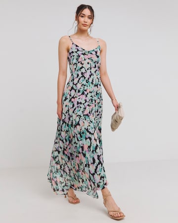 Simply Be Floral Print Asymmetric Hem Maxi Dress