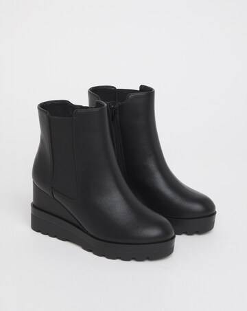 Piza Wedge Chelsea Ankle Boots - Extra Wide Fit (EEE)