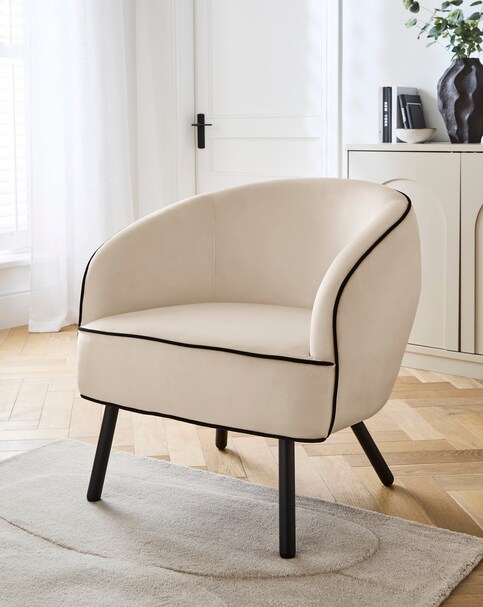 Camille Piped Accent Chair