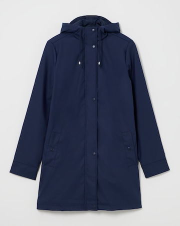 Simply Be Navy Rubberised Mac