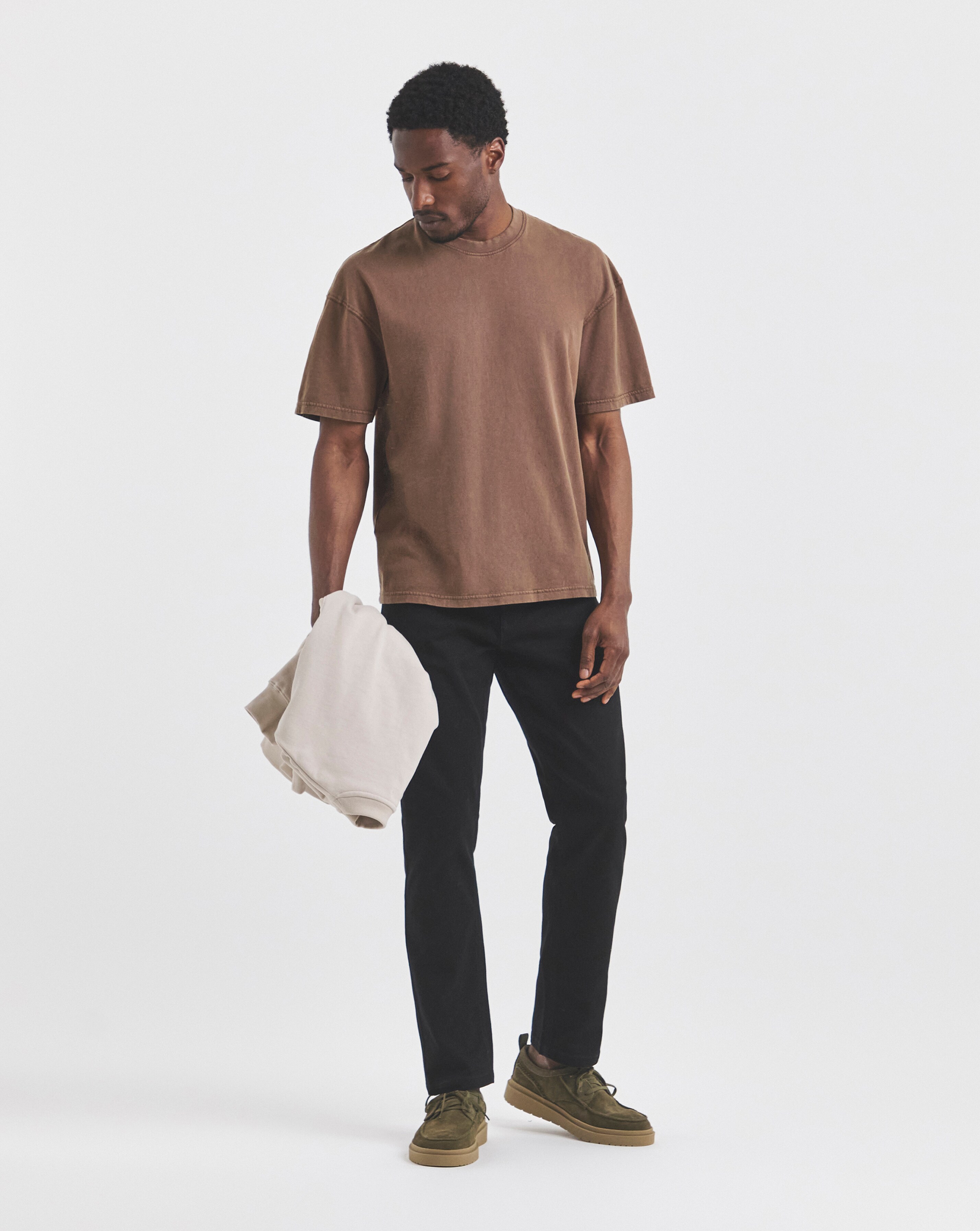 Union Black Straight Stretch Gabardine Jeans