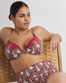 Underwired Ikat Print Bikini Top