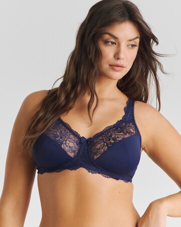 Pretty Secrets (2 Pack) Ella Lace Non Wired Full Cup Bras (C-F) Aqua/Blue