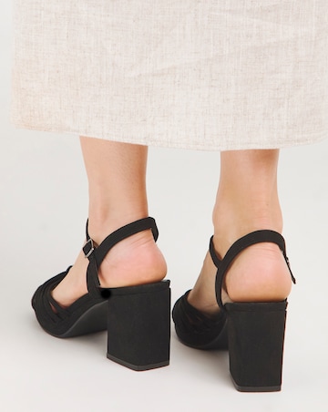 Cerise Twist Upper Platform Sandal Extra Wide EEE Fit