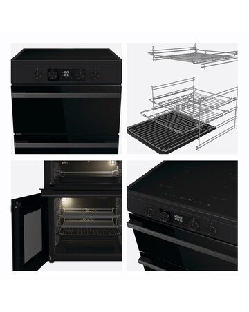 Hisense HDCEIT6C20B 60cm Induction Double Cooker - Black