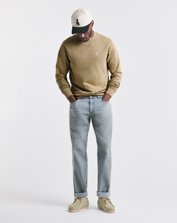 Union Garment Dyed Crew Neck Sweat- Tan