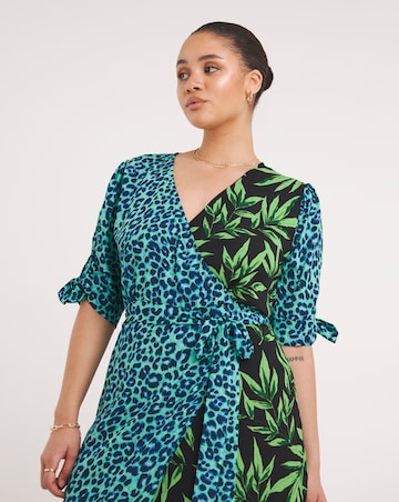 Dancing Leopard Olivera Mix Midi Dress