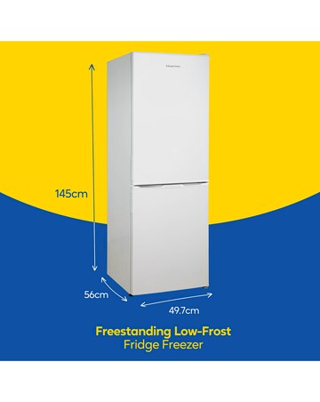 Russell Hobbs RH145FF501E1W 50cm Fridge Freezer White - 144cm Height