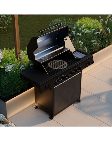 Charles Bentley Ottimo Origin Pro 455 6 Burner Gas Barbecue with Side Burner