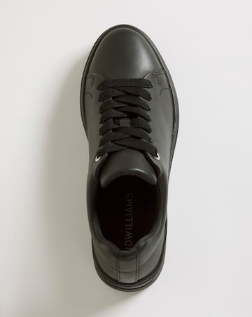 Leather Lace To Toe Flexi Sole Trainer - Extra Wide Fit (EEE)