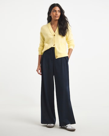 Simply Be Butter Yellow V-Neck Cardigan