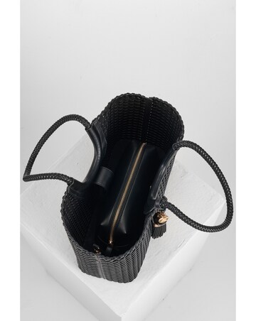 Luella Grey Lillie Black Whipstitch Tote