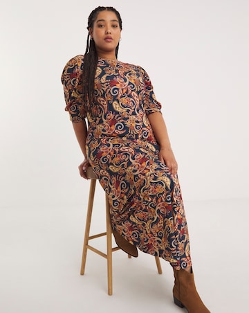 Joe Browns Perfectly Pleasing Paisley Midaxi Jersey Dress