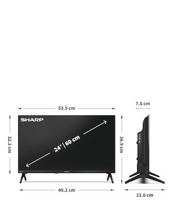 Sharp 1T-C24HE2245KB 24in Smart HD Tivo LED TV