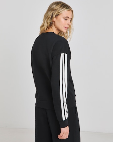 adidas Essentials 3 Stripes Fleece Sweatshirt