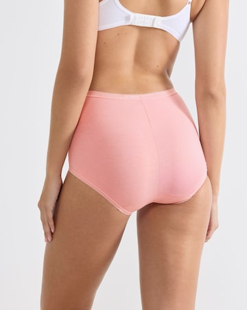 Sloggi (6 Pack) Cotton Basic Maxi Knickers Pink Multi