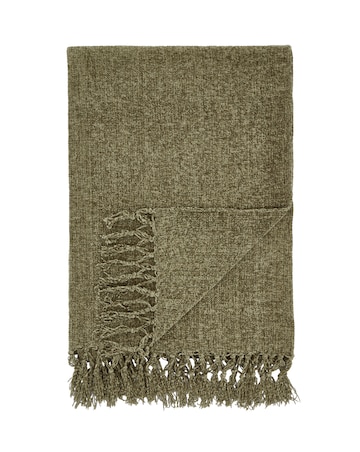 Catherine Lansfield Plain Chenille Throw