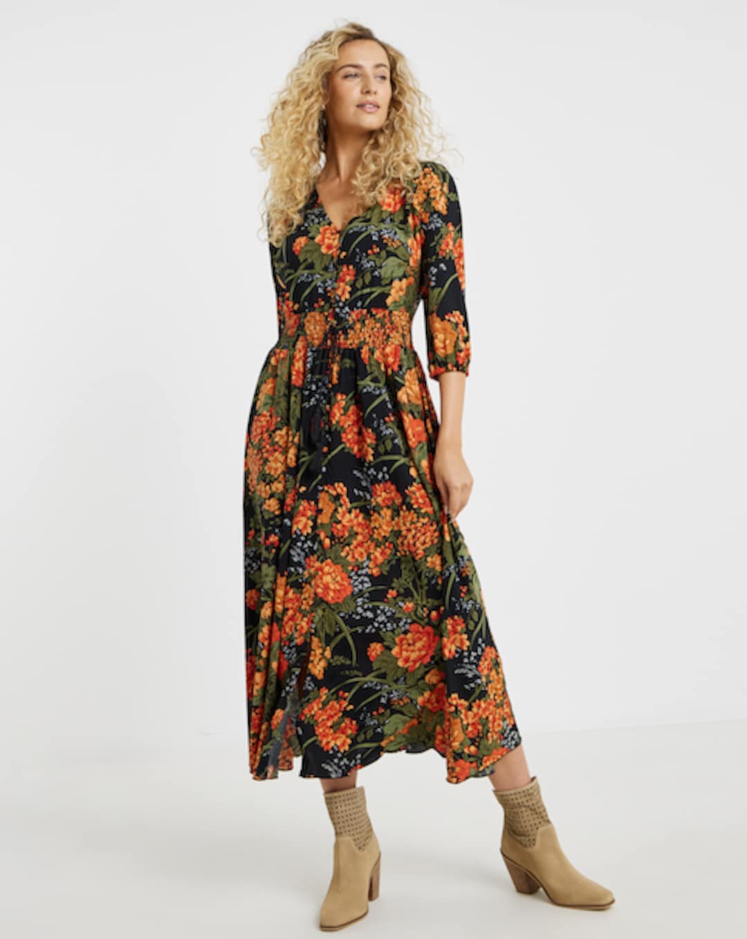 joe browns dresses uk Joe Brown Dress UK 22 Pink Floral Womenswear main image 1