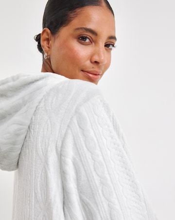 Pretty Secrets Zip Through Fleece Dressing Gown