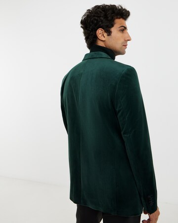 VELVET SATIN LAPEL BLAZER