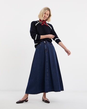 Contrast Crew Neck Knitted Jumper