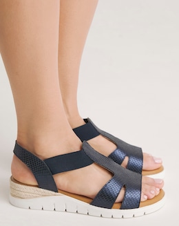 Jillian Leather Elsa Sandal - Extra Wide Fit (EEE)