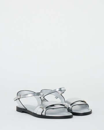Lucia Woven Two Part Sandals - Wide Fit (E)