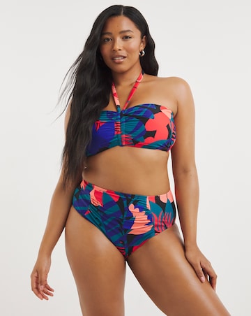 Tropical Mix and Match Non Wired Bandeau Bikini Top