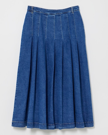 Dark Blue Maxi Denim Kilt