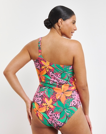 Simply Be One Shoulder Tummy Control Swimsuit
