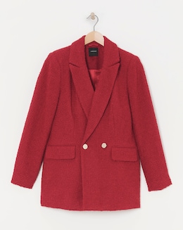 Boucle Double Breasted Blazer