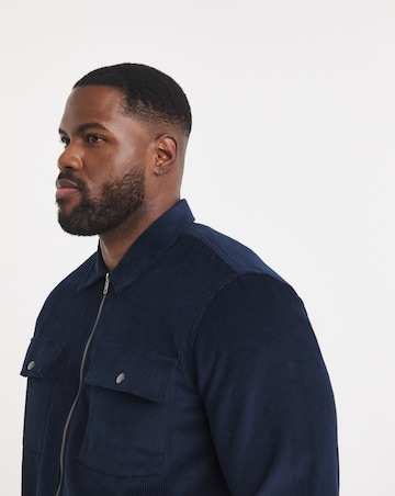 Cord Zip Through Overshirt