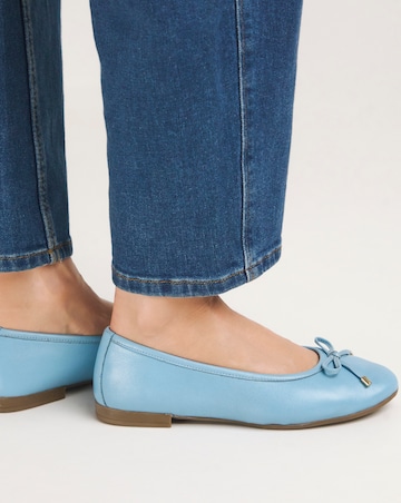 Eliza Basic Leather Ballerina - Extra Wide Fit (EEE)