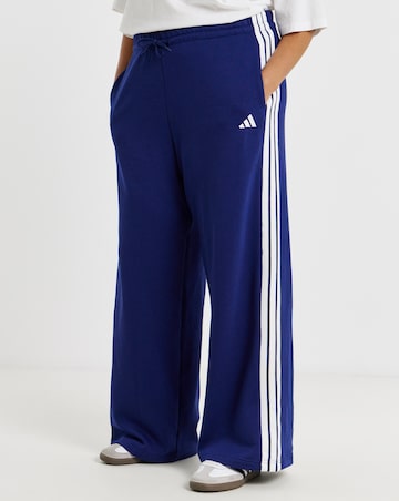 adidas 3 Stripe Wide Leg Joggers