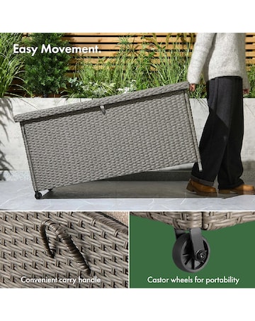 VonHaus Bali 290L Waterproof Outdoor Cushion Storage Box