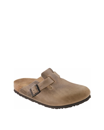 Birkenstock Classic Oiled Leather Boston Clogs - Tabacco Brown