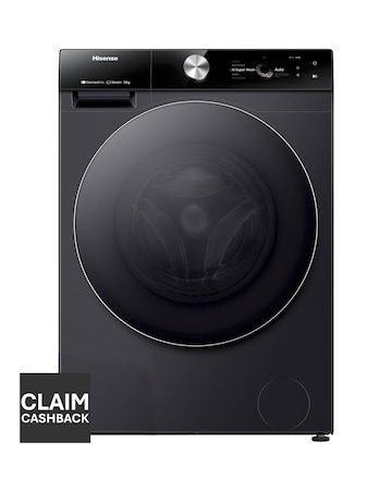 Hisense 7 Series WF7S1247BB AI Wifi-enabled 12kg 1400 spin Washing Machine Black